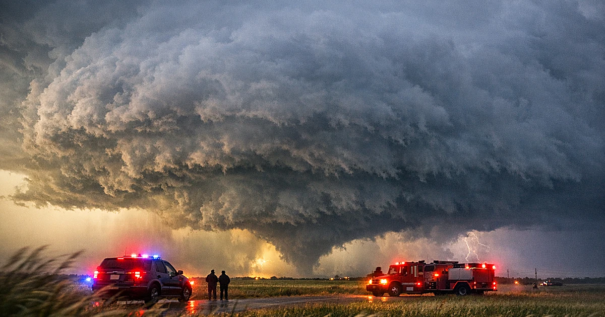 Enid Oklahoma Tornado Destroys Homes, Damages Air Force Base