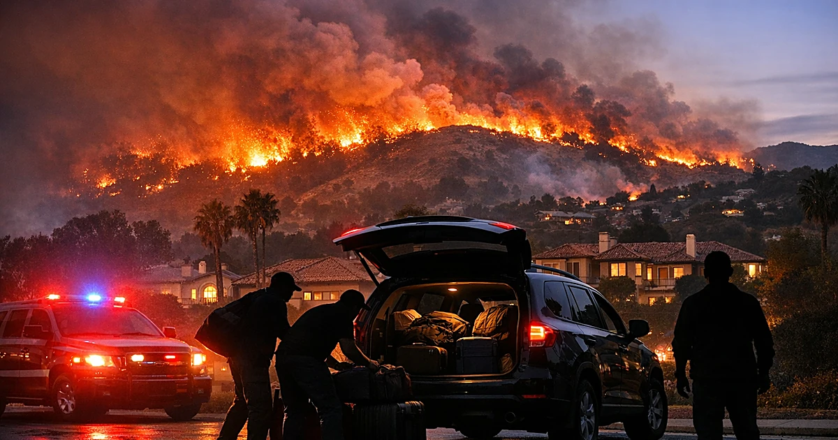 Sandy Fire Forces 17,000 to Evacuate Near Simi Valley
