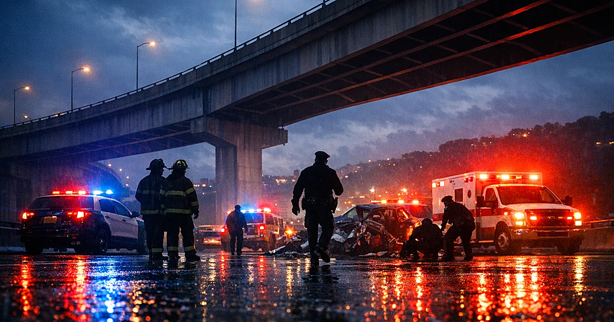Pittsburgh Bridge Crash: 2 Dead After SUV Flies Off Ramp