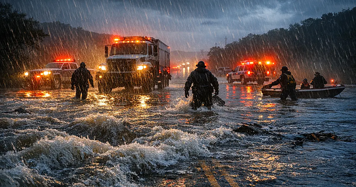 Texas Floods Kill 2, Emergency Declared in 59 Counties