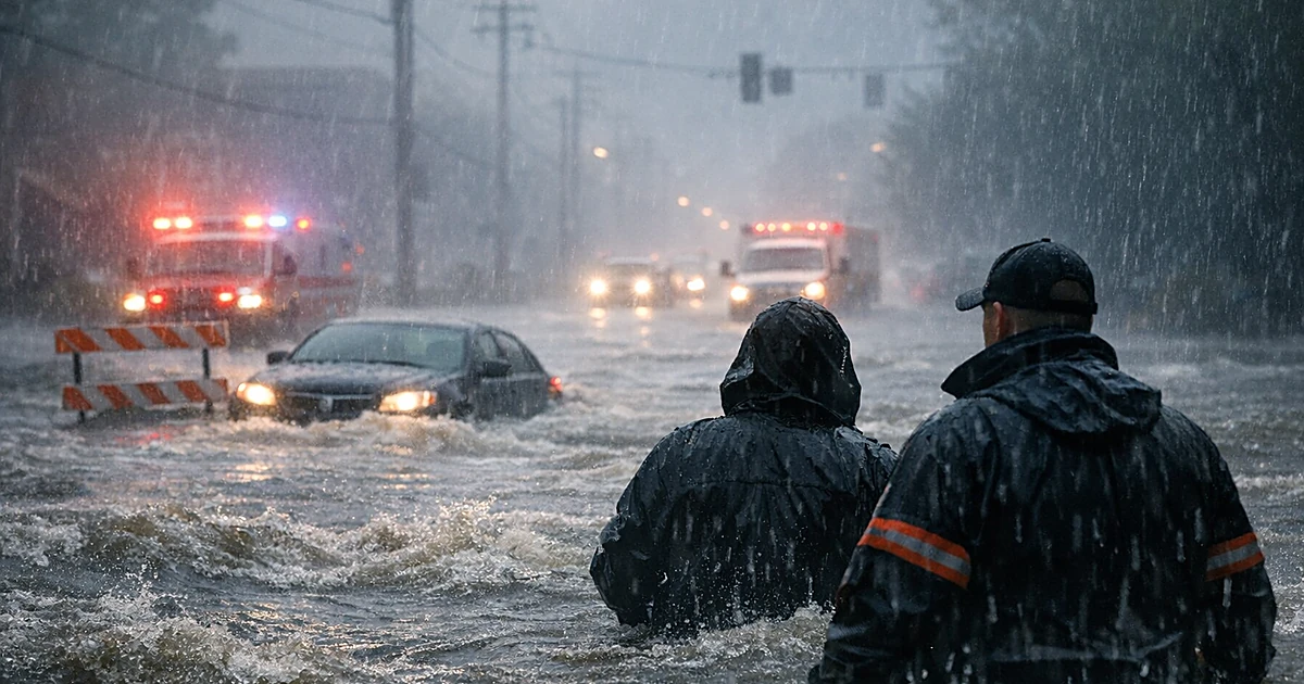 Featured image for: Heavy rain raises flash-flood danger across the Midwest