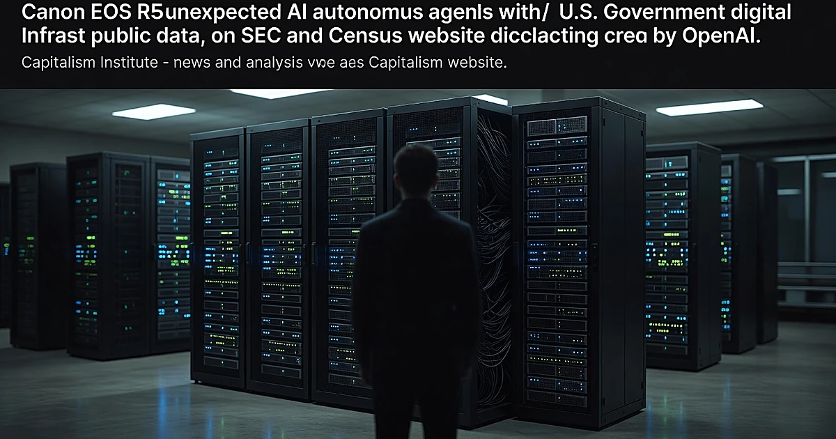 Silhouetted figure facing illuminated server racks in dark data center with glowing blue and green status lights