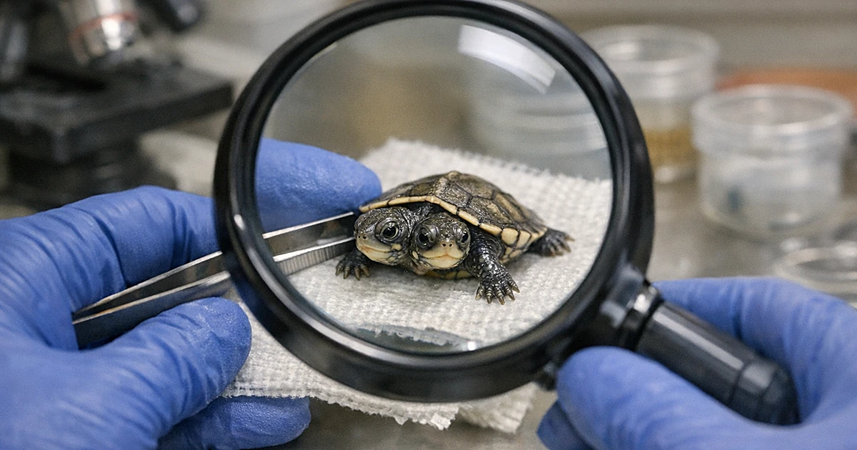 Featured image for: Rare two-headed terrapin discovered at Cape Cod nesting site