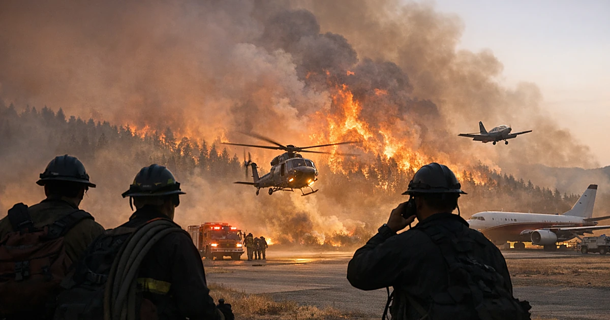 Featured image for: Wildfire crews run short on staff and aircraft during record 2026 season