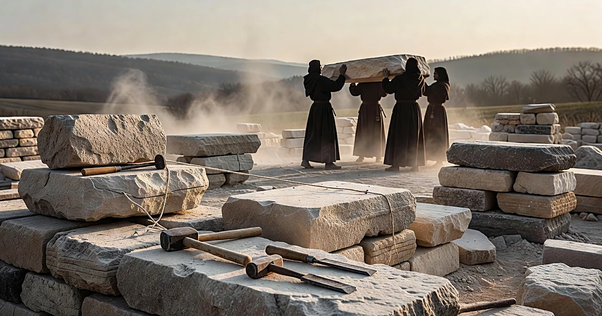 Nuns Build 1,000-Year Stone Monastery by Hand in PA